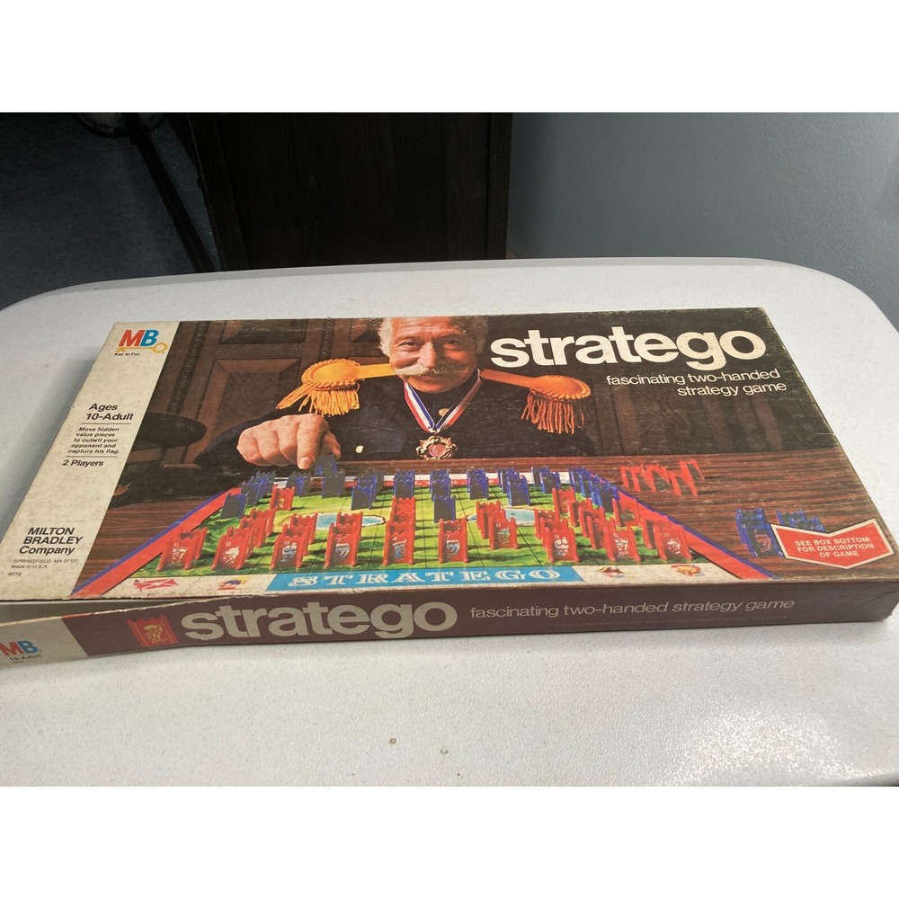 Vintage Stratego Board Game 1977 by Milton Bradley Complete
